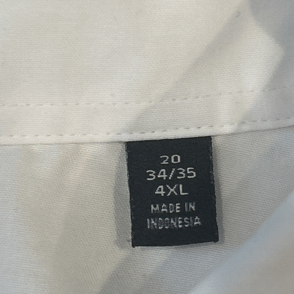 Lauren Ralph Lauren Black Label Shirt M 4XL White Solid Long Sleeve Button Down - Picture 5 of 10